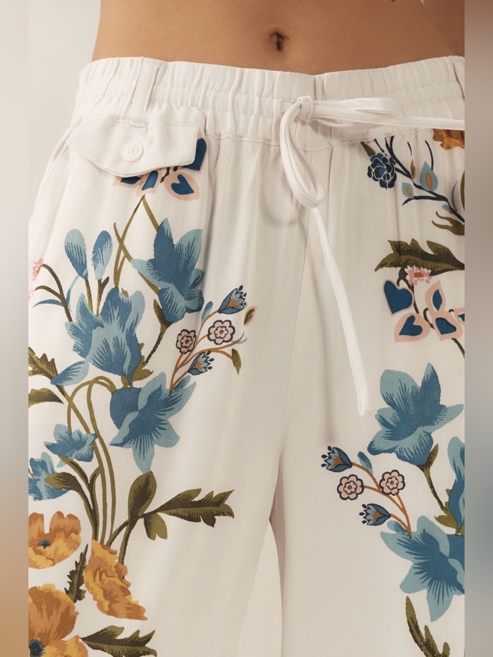 by Anthropologie Printed Pull-On Floral Pants - Picture 4 of 13